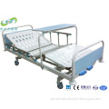 Manual Two-Function Medical Care Bed/Two ABS cranks hospital bed with siderails